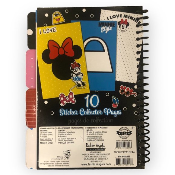 NEW - Disney Minnie Mouse Fashion Angels 1000+ Stickers & Collector Book - Picture 3 of 3